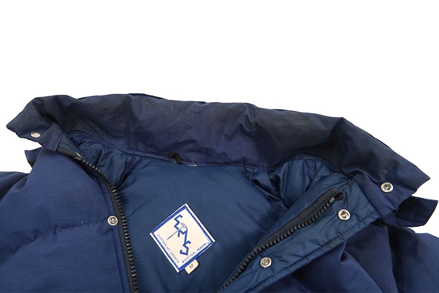 70's EASTERN MT. SPORTS フード付き ダウンジャケット ネイビー 表記