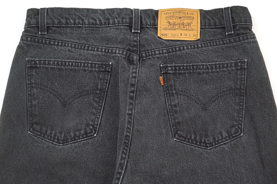 90'S LEVI'S 505 BLACK JEANS (SIZE. W36 L30) MADE IN USA | NEW ITEM