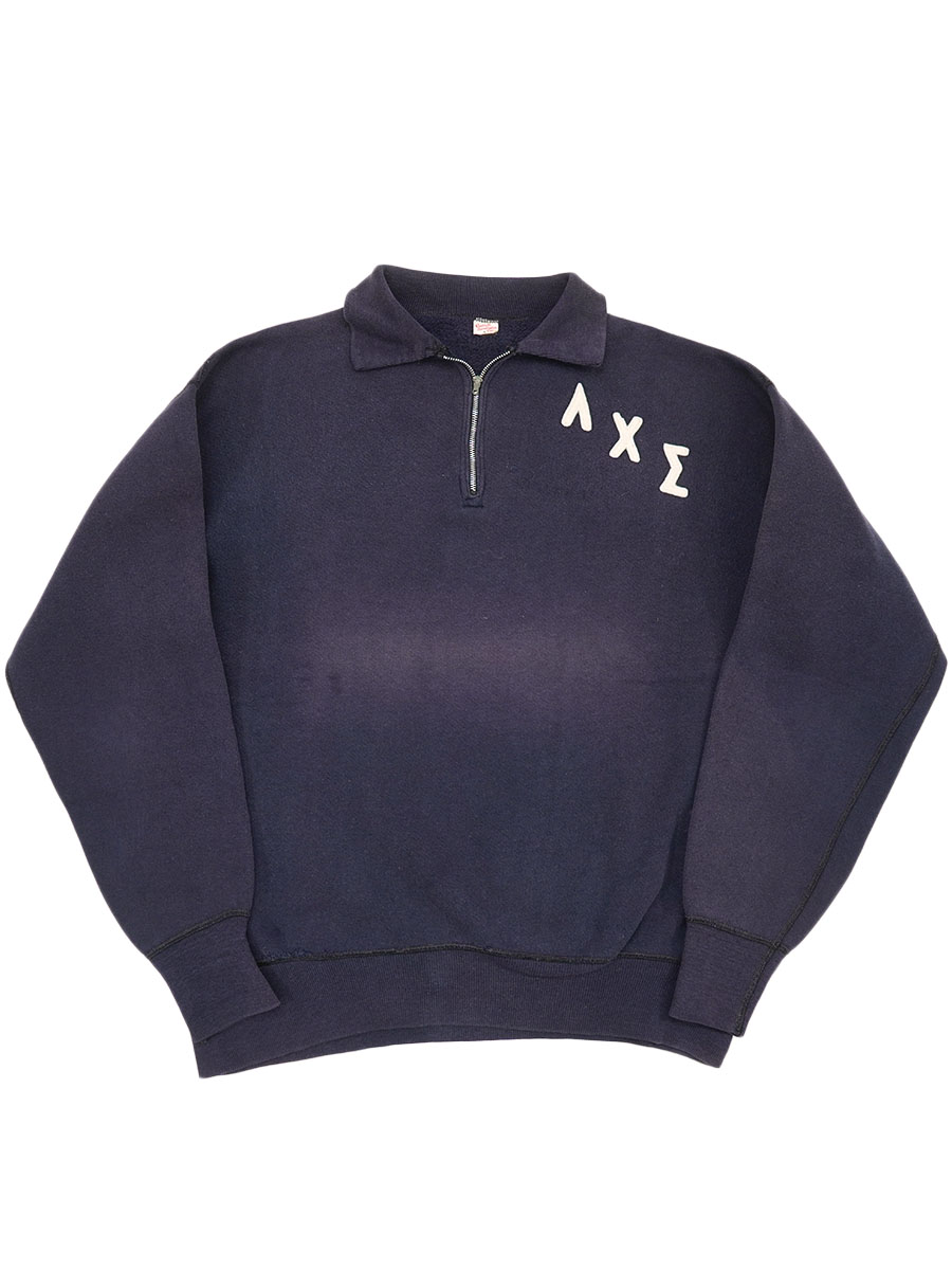 50's RUSSELL SOUTHERN ''Cynthians/ΛΧΣ'' ハーフジップスウェット