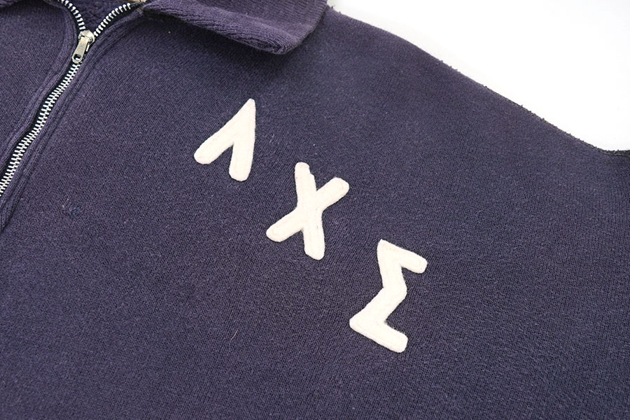 50's RUSSELL SOUTHERN ''Cynthians/ΛΧΣ'' ハーフジップスウェット