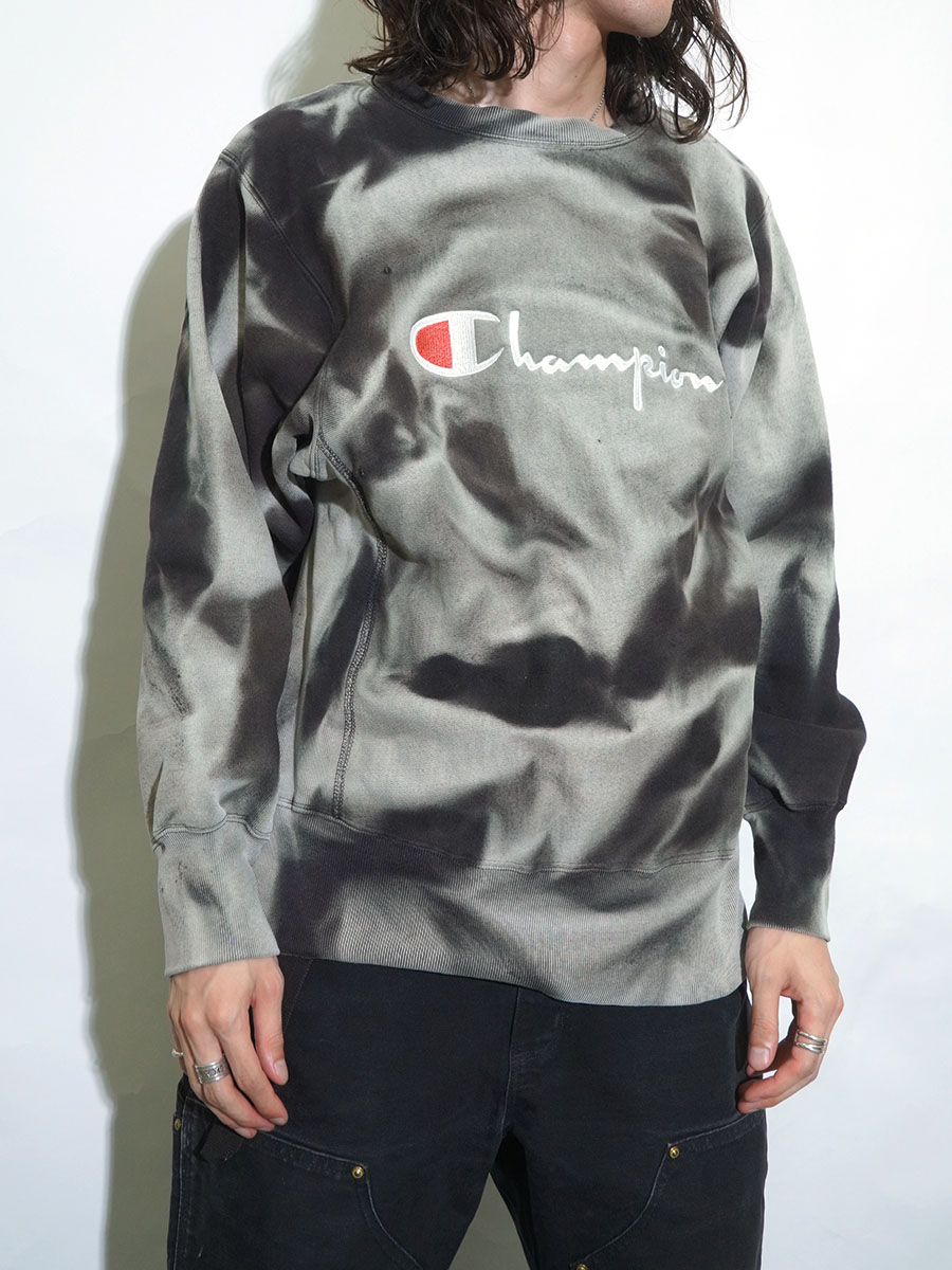 80'S CHAMPION REVERSE WEAVE SCRIPT LOGO BLACK FADE (SIZE.MEDIUM