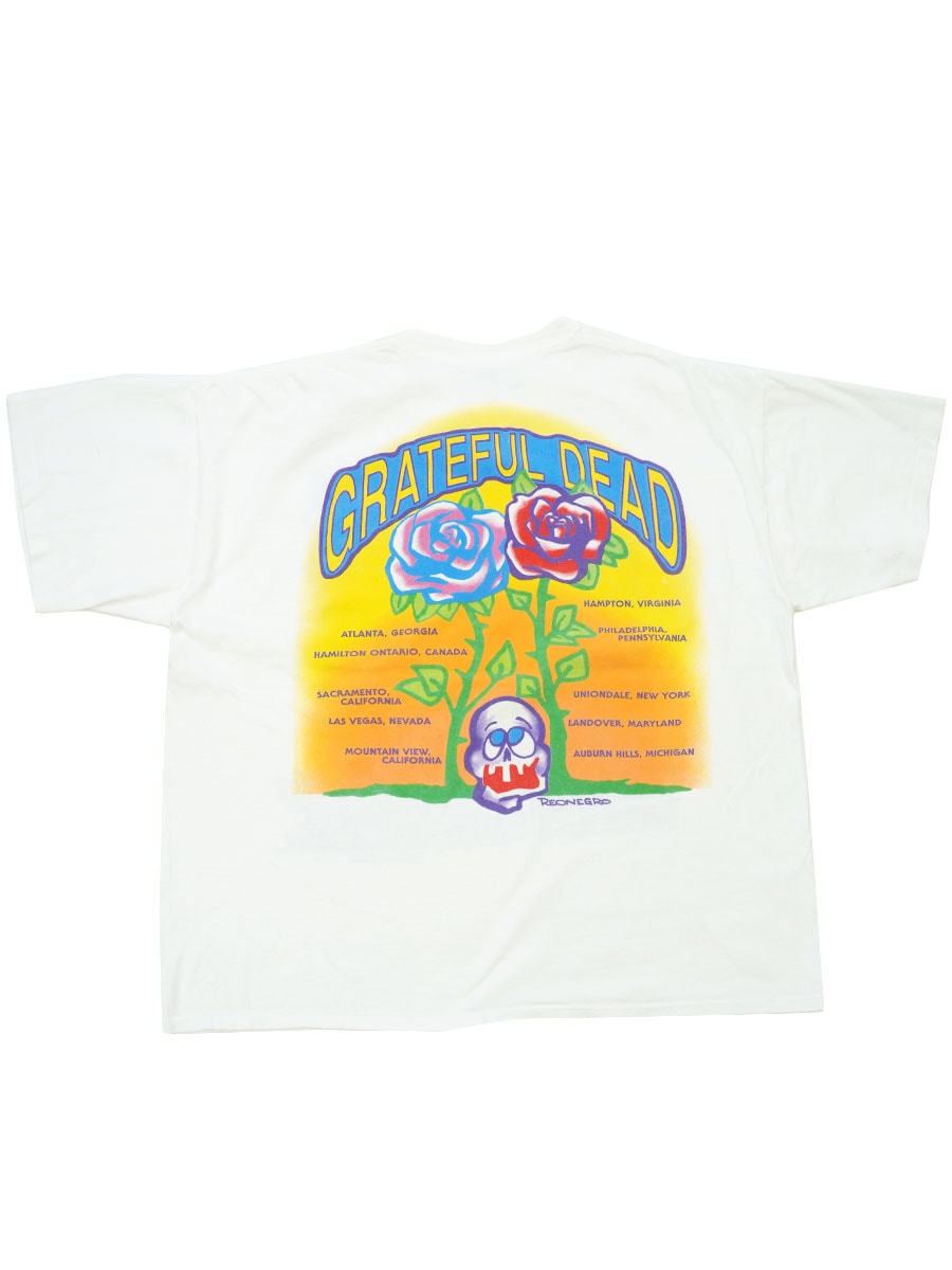 90'S TECT GRATEFUL DEAD ''SPRING TOUR 1992'' T SHIRT WHITE (SIZE