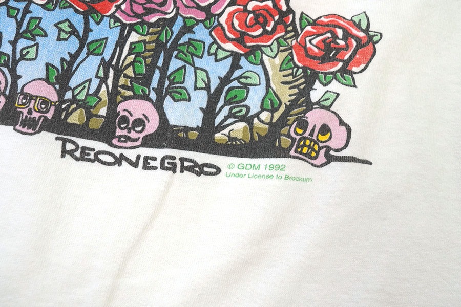90'S TECT GRATEFUL DEAD ''SPRING TOUR 1992'' T SHIRT WHITE (SIZE