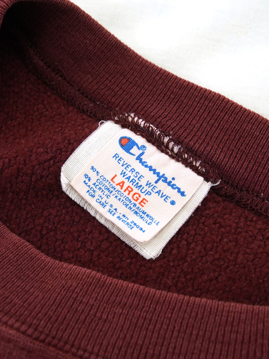 80's プリントタグ チャンピオンRW ''BOSTON COLLEGE'' 表記(L) USA製