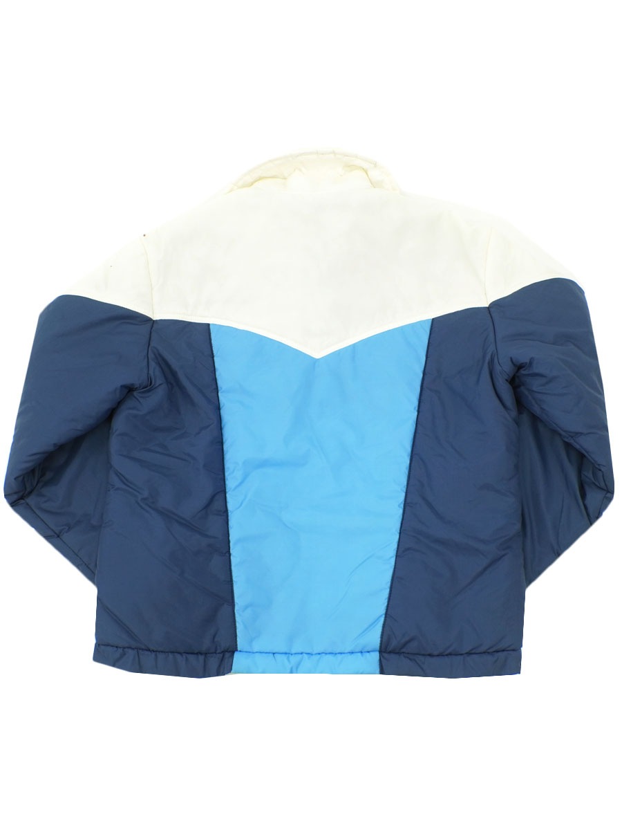70's OP マルチカラー切り替え 中綿入り ナイロンジャケット