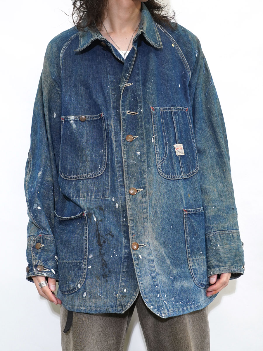 リーバイス デニム カバーオール 40 中古・古着通販】LEVI'S (リーバイス) カバーオール インディゴ