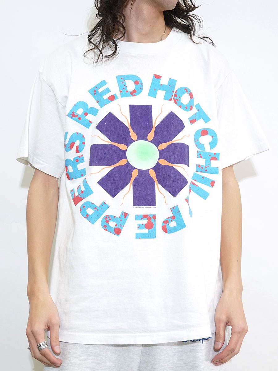 90's giant ''RED HOT CHILI PEPPERS'' プリントTシャツ ブラック 表記