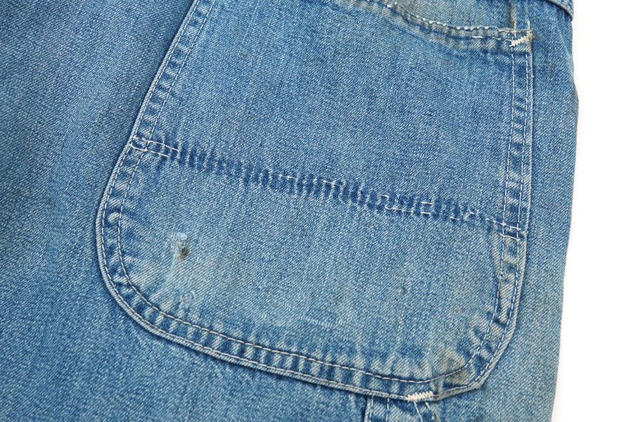 60'S～ DENIM PAINTER PANTS (APPROX.W35 L29)