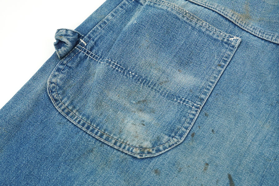 60'S～ DENIM PAINTER PANTS (APPROX.W35 L29)