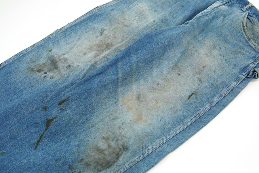 60'S～ DENIM PAINTER PANTS (APPROX.W35 L29)