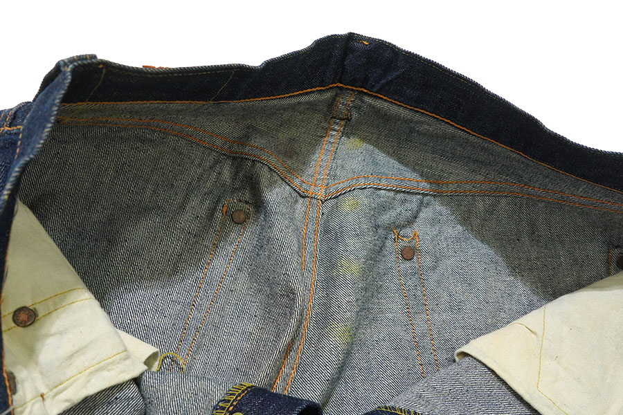 40's～ Levi's 501XX 片面 デニムパンツ 濃紺極上色 ワンウォッシュ 表記(36x31) レザーパッチ残り！