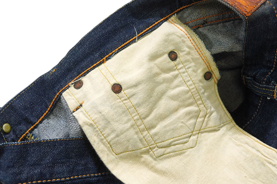 40's～ Levi's 501XX 片面 デニムパンツ 濃紺極上色 ワンウォッシュ 表記(36x31) レザーパッチ残り！