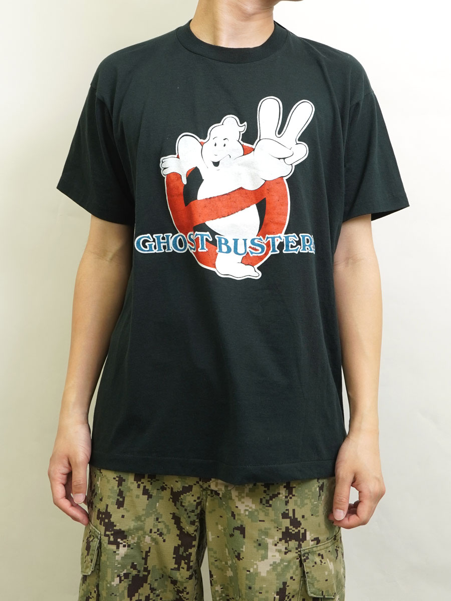 80s ゴーストバスターズ2 Tシャツ フェード 黒 L相当 80's～ SCREEN STARS ''ゴーストバスターズ2'' プリントTシャツ