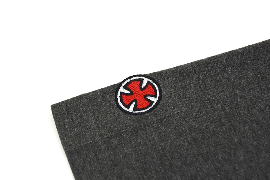 00's INDEPENDENT 両面プリント Tシャツ アスファルトグレー 実寸(XL位)