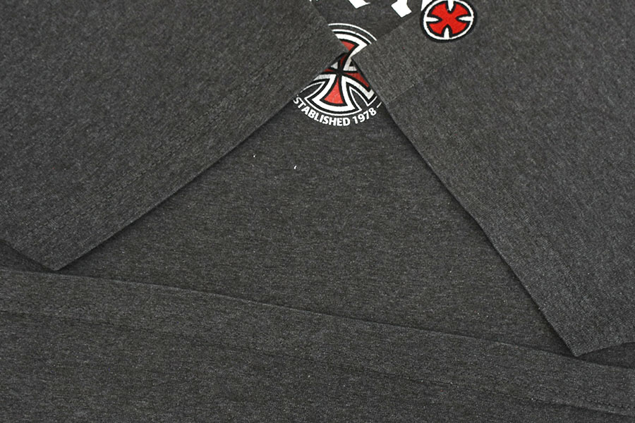 00's INDEPENDENT 両面プリント Tシャツ アスファルトグレー 実寸(XL位)