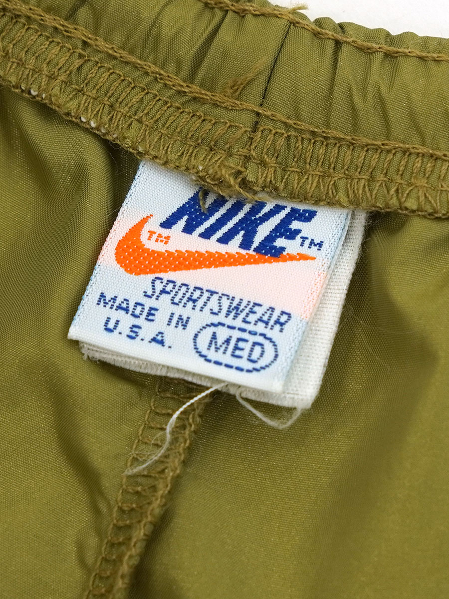 【激レア】70s オレンジタグ NIKE ラインロゴ ニット セーター M 70's オレンジタグ NIKE ロゴ刺繍 ナイロンパンツ 表記(Women's