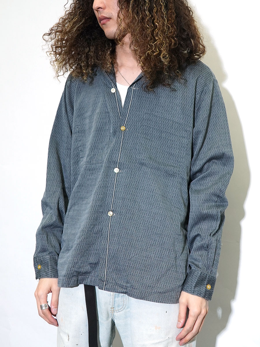 60's～ ARROW 100％コットン 織柄 ループカラーシャツ 表記(M) | SOLD