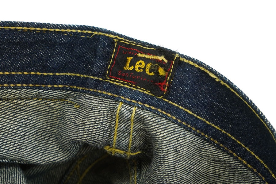 40's～ Lee 109-Y センター赤タグ 股リベ デニムパンツ 濃紺