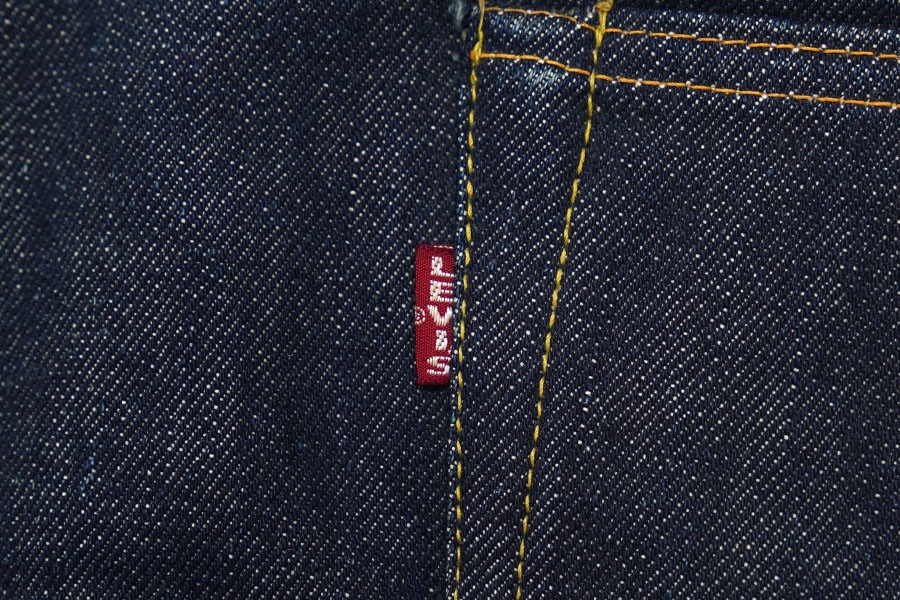 1950'S LEVI'S 501ZXX LEATHER PATCH (SIZE.W37 L32) NO WASH
