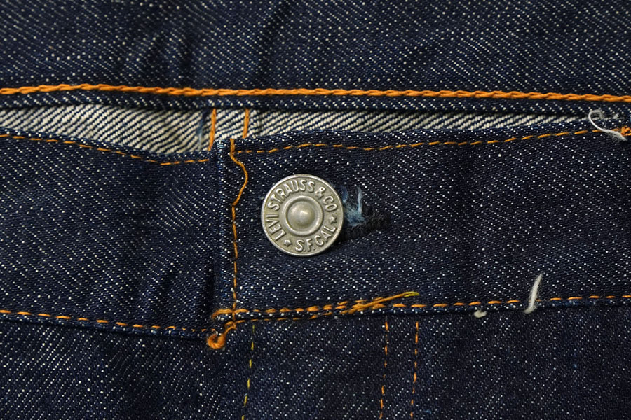 1950'S LEVI'S 501ZXX LEATHER PATCH (SIZE.W37 L32) NO WASH