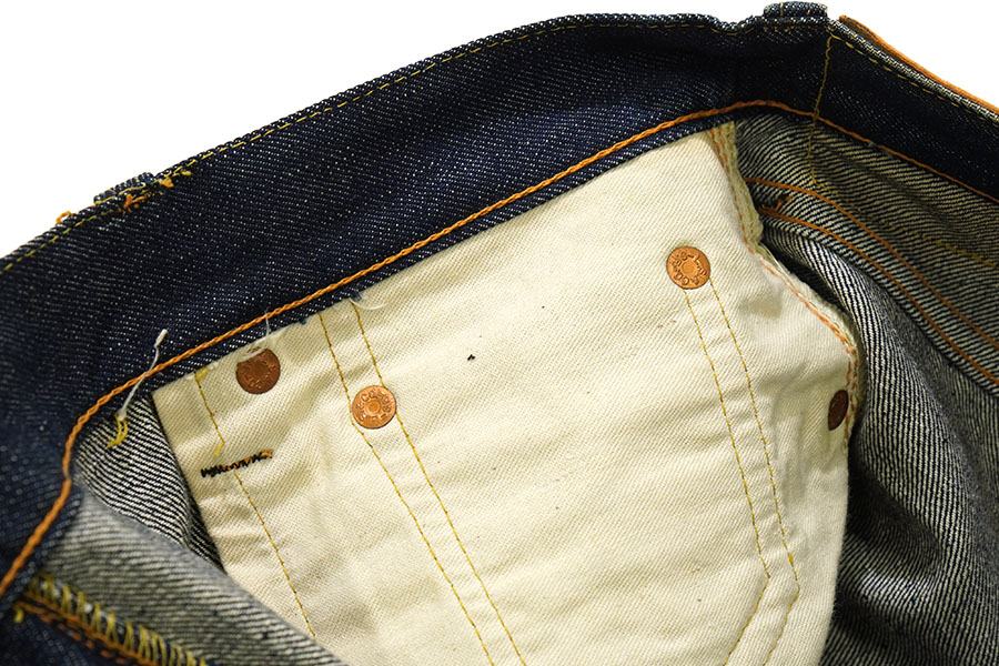 1950'S LEVI'S 501ZXX LEATHER PATCH (SIZE.W37 L32) NO WASH