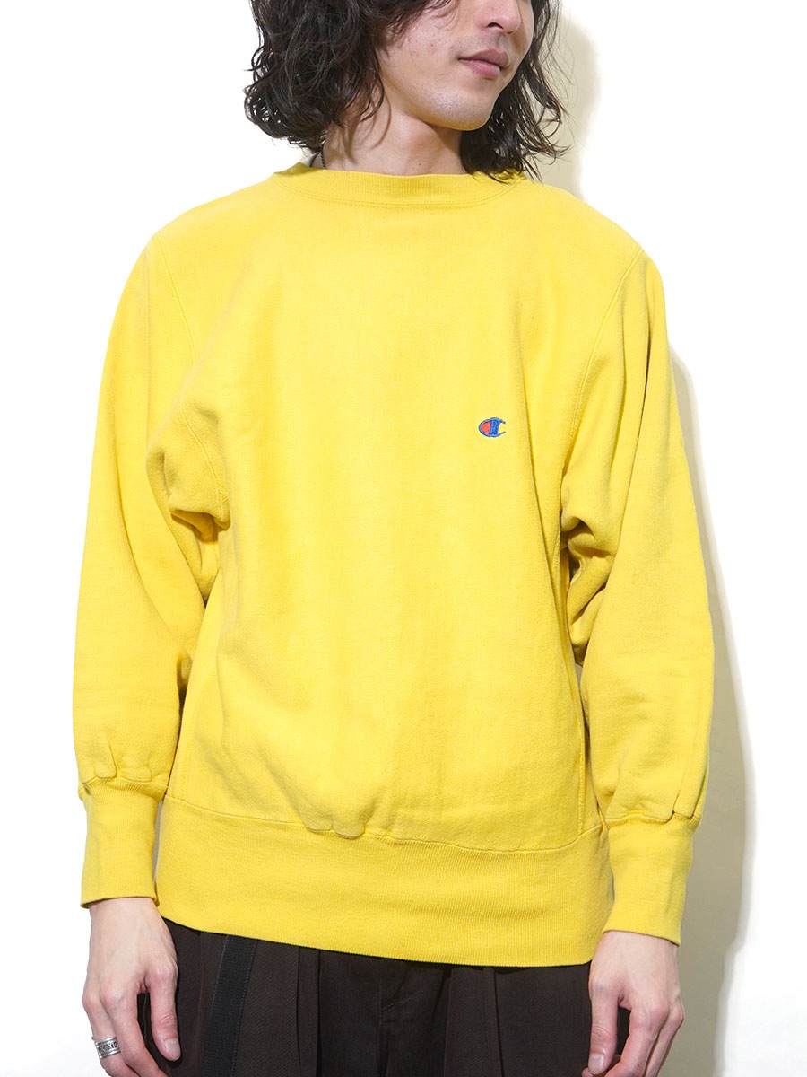 90'S CHAMPION REVERSE WEAVE PLAIN LEMON RARE！(SIZE.MEDIUM)
