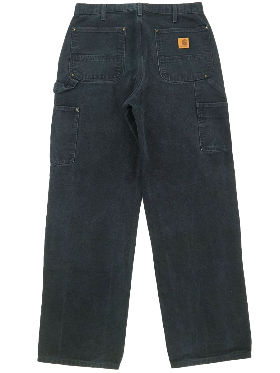 【極美品・未使用級】カーハート USA製 ダブルニー ダックパンツ ブラック MEXICO製 カーハート ダブルニー ダックペインターパンツ