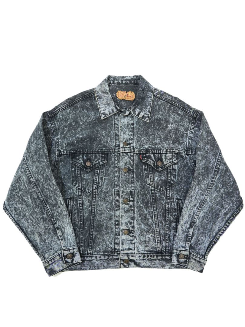 80's Levi's 70507 アシッドブラック デニムジャケット 表記(M) USA製