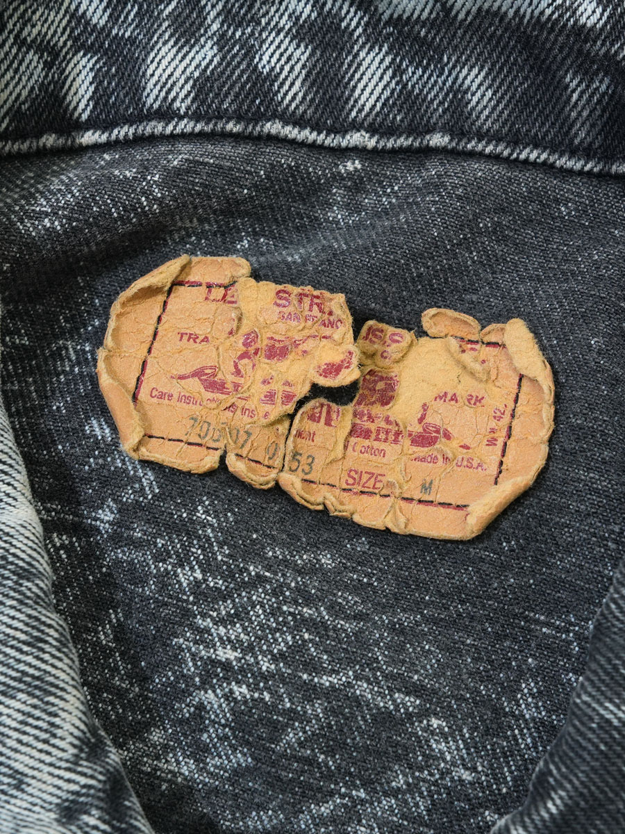 80's Levi's 70507 アシッドブラック デニムジャケット 表記(M) USA製