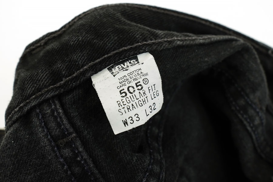 00's LEVI'S 505 ブラックデニムパンツ 表記(W33 L32) USA製 | NEW