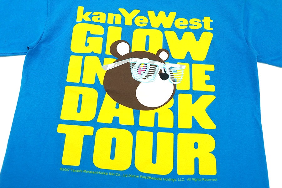 00'S GILDAN KANYE WEST ''GROW IN THE DARK TOUR'' T SHIRT (SIZE.LARGE)