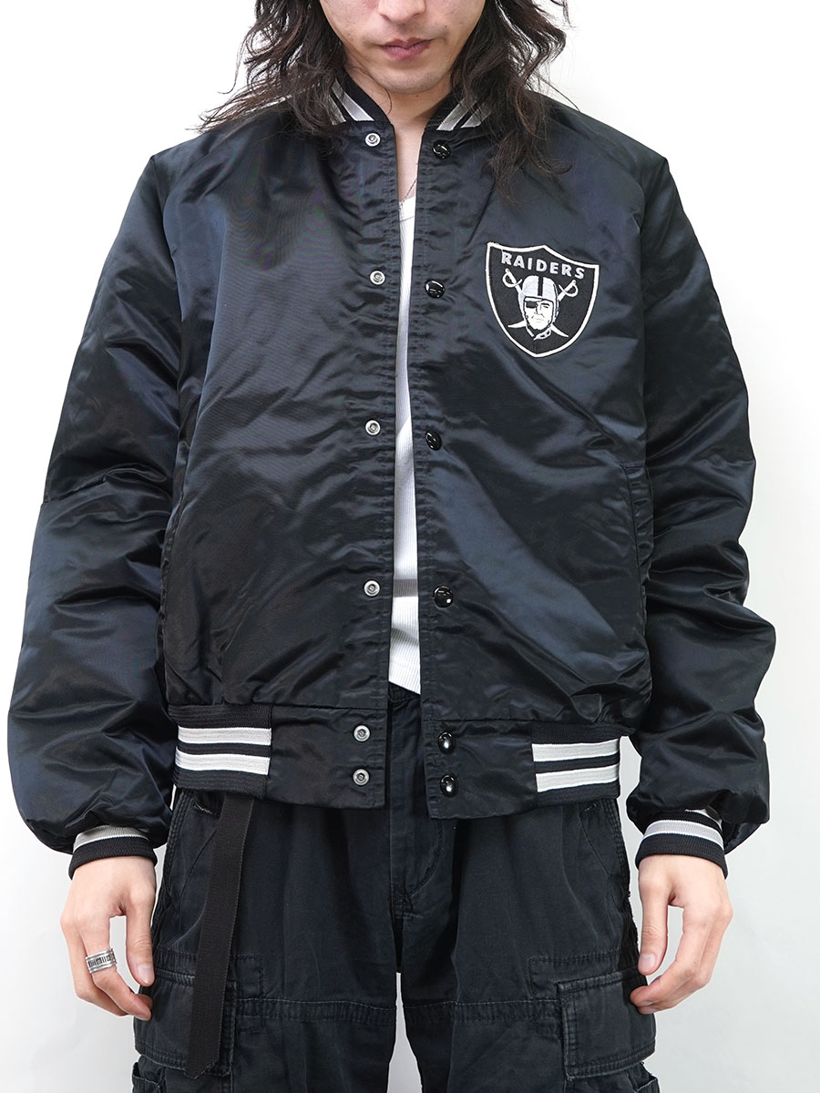 90's Chalk line ''RAIDERS'' サテンジャケット 表記(XL) USA製 | NEW