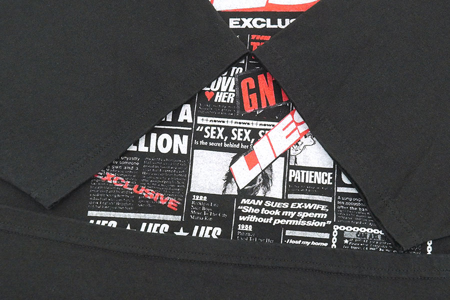 00'S～ HANES GUNS N' ROSES ''GN'R LIES'' T SHIRT BLACK (SIZE.2X