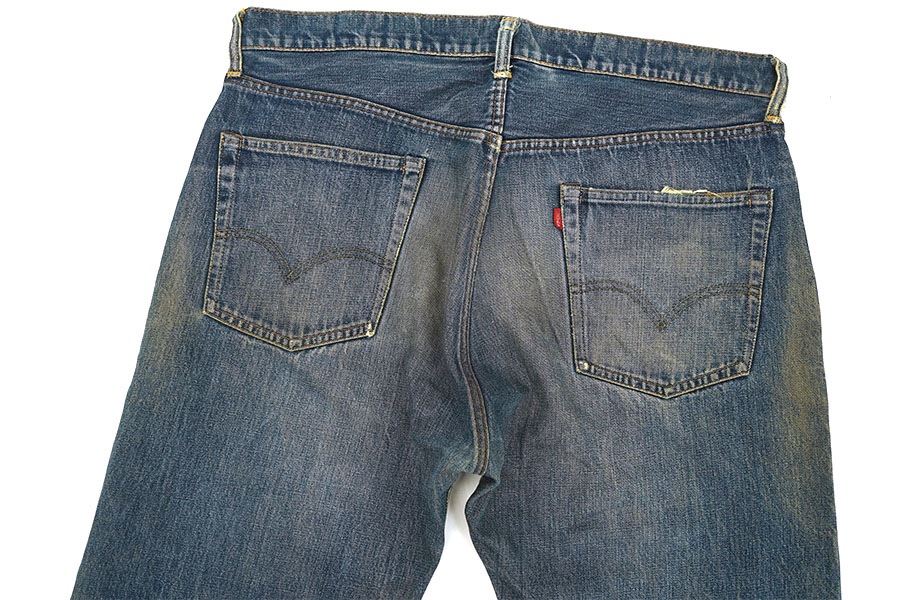 60's Levi's 505 BIG-E デニムパンツ 味ありダメージ 渋雰囲気