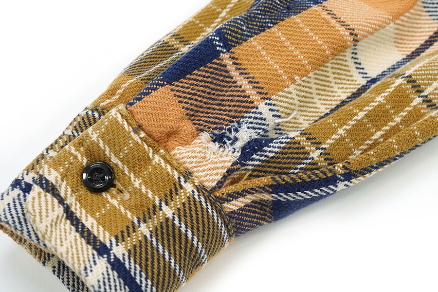 70's 単色タグ BIG MAC 好配色チェック フランネルシャツ 表記(M