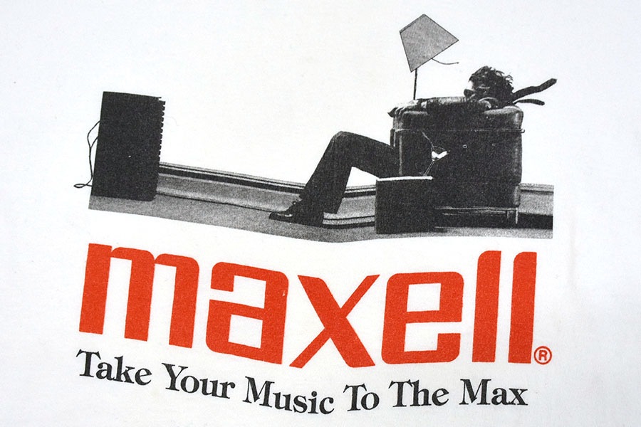 90's anvil ''maxell Take Your Music To The Max'' プリントTシャツ