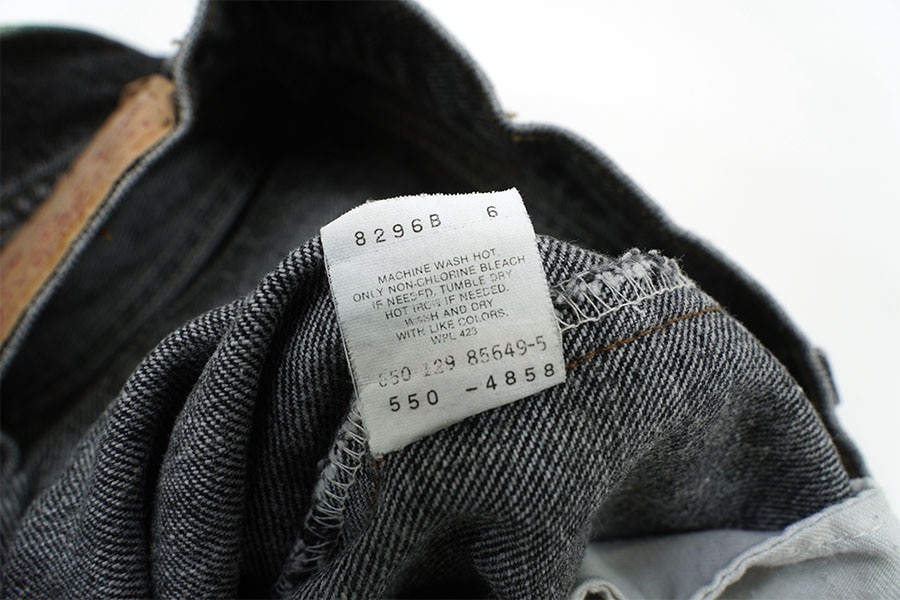 90's Levi's 550 先染め ブラックデニムパンツ 表記(34x30) USA製