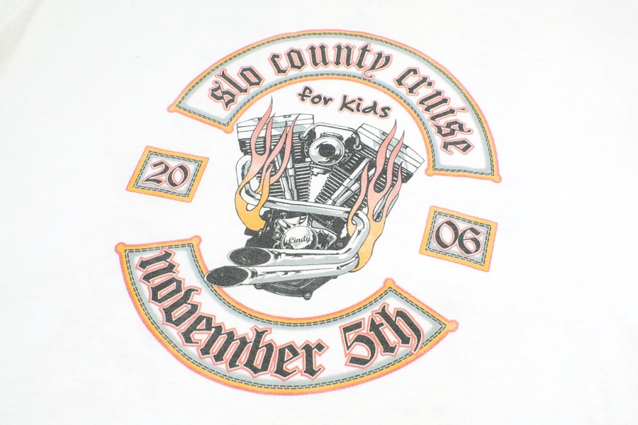 00's GILDAN ''SLO County Cruise for Kids'' 両袖プリント ロングスリーブTシャツ 表記(XL)