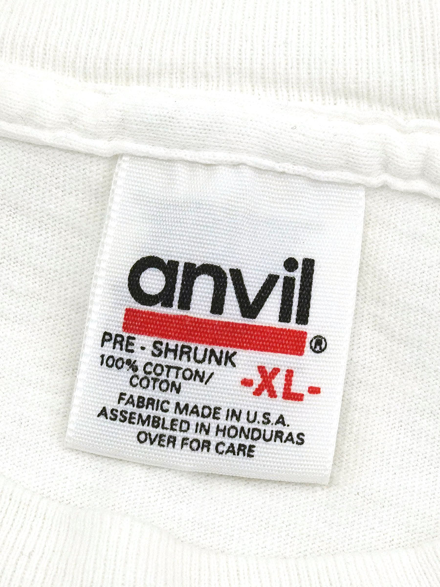 90's anvil ''Aspen Forrest Bump'' パロディプリント Tシャツ ホワイト 表記(XL)