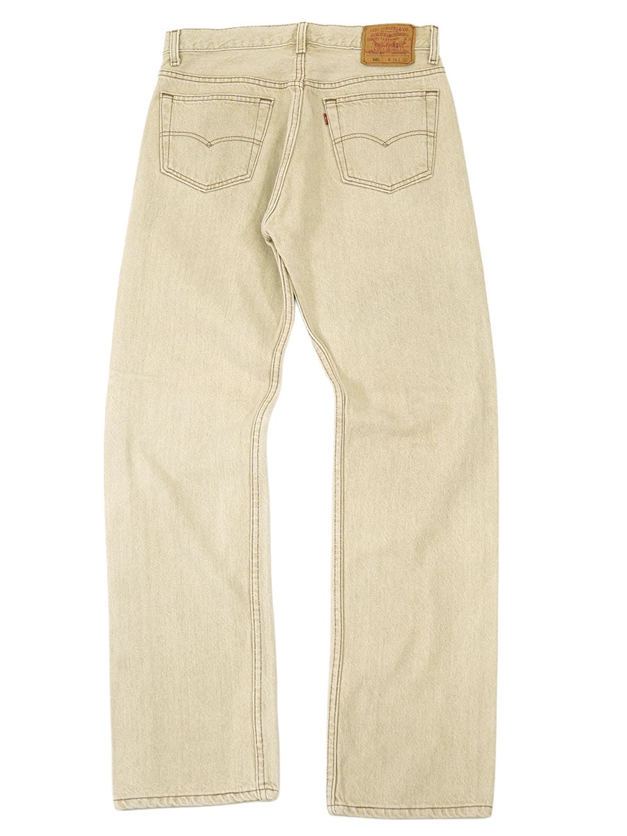 90'S LEVI'S 501 COLOR JEANS BEIGE (SIZE.W34 L32) MADE IN USA