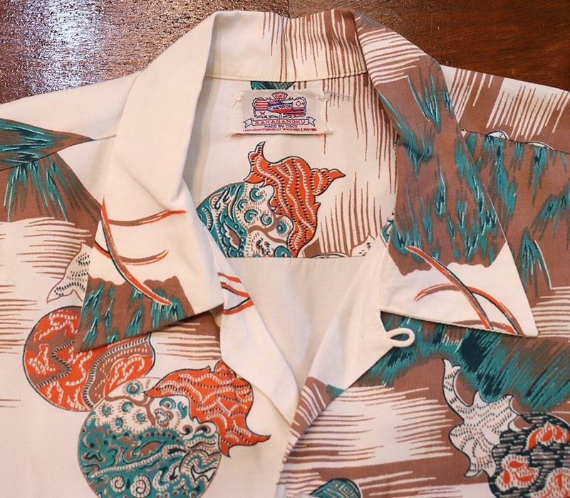 1950s HAWAIIAN SHIRT , Size  M