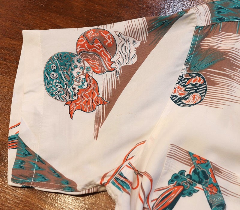 1950s HAWAIIAN SHIRT , Size  M