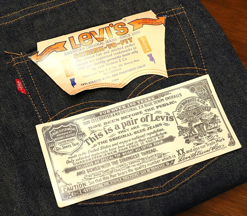 1960s DEAD STOCK , LEVIS 501E A-TYPE , WAIST SINGLE , Size W33 L36