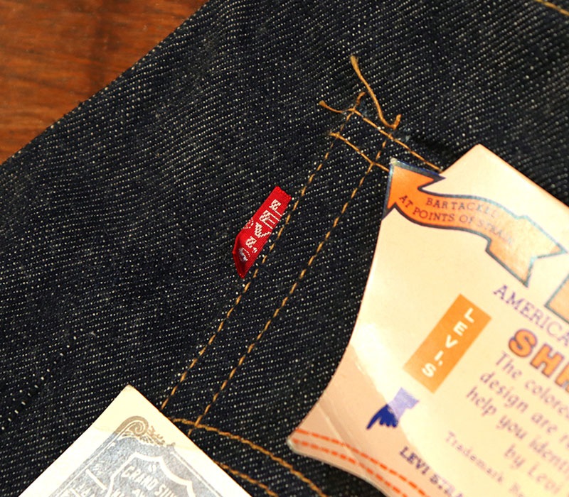 1960s DEAD STOCK , LEVIS 501E A-TYPE , WAIST SINGLE , Size W33 L36