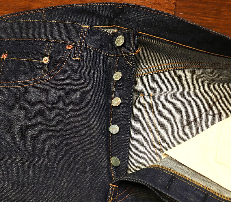 1960s DEAD STOCK , LEVIS 501E A-TYPE , WAIST SINGLE , Size W33 L36