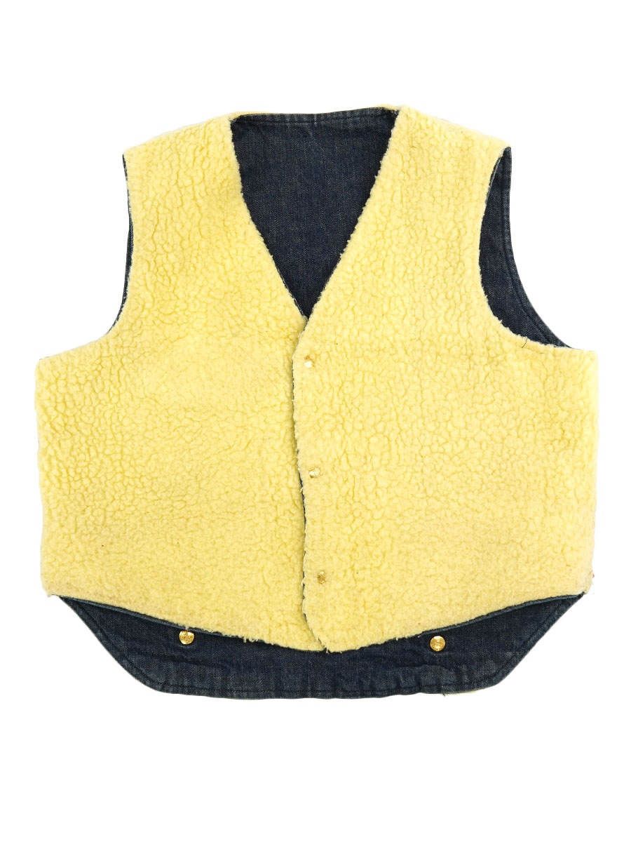 60's～ Carter's デニムボアベスト 実寸(M位)