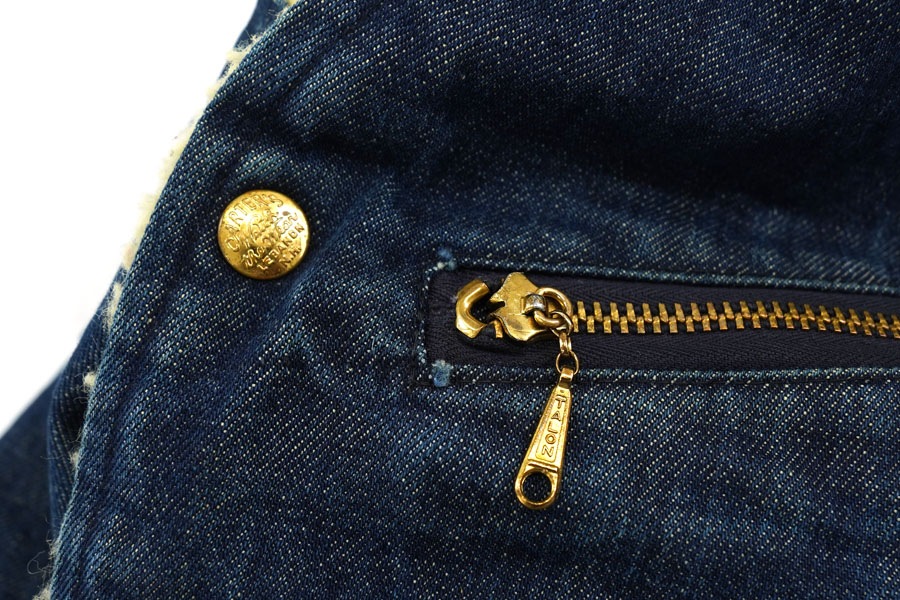 60's～ Carter's デニムボアベスト 実寸(M位)