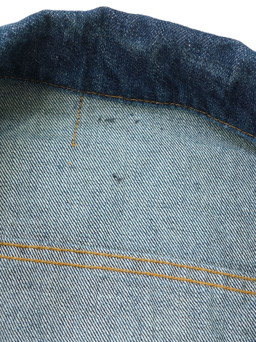 70's LEVI'S 70505 スモールe デニムジャケット インディゴ 実寸(42位