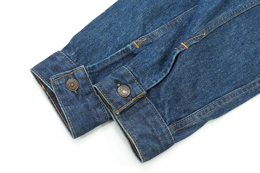 70's LEVI'S 70505 スモールe デニムジャケット インディゴ 実寸(42位