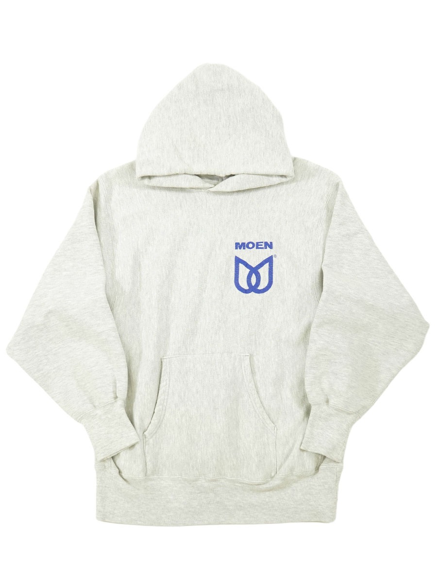 90'S CHAMPION REVERSE WEAVE HOODIE ''SUPPLY CORP'' BACK PRINT GREY